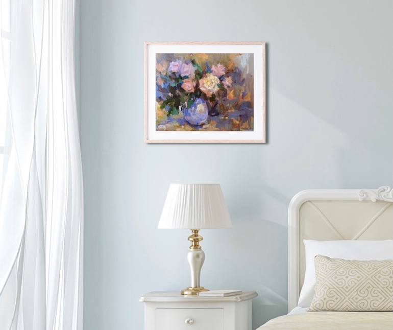 Original Expressionism Floral Painting by Emiliya Lane