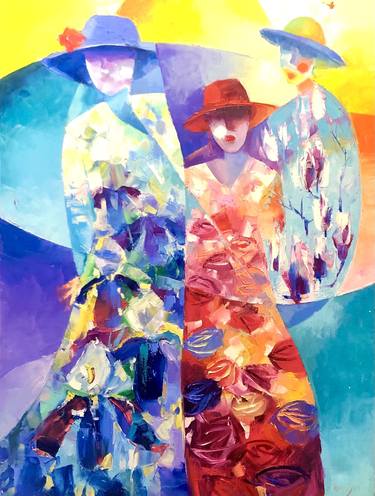 Original Abstract Women Paintings by Emiliya Lane