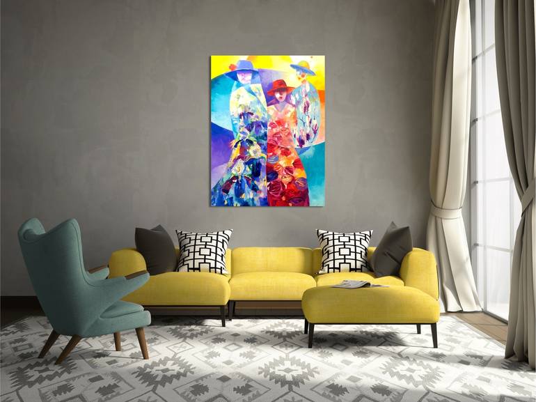 Original Abstract Women Painting by Emiliya Lane