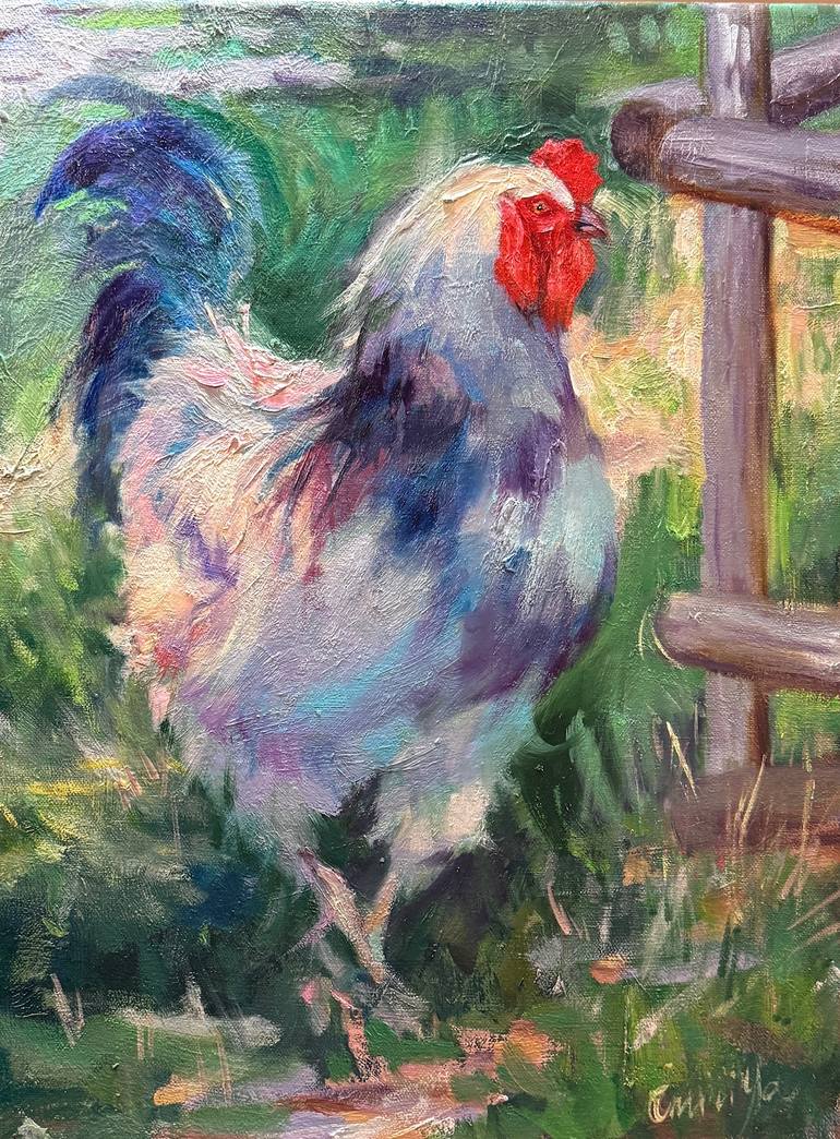 Original Expressionism Animal Painting by Emiliya Lane