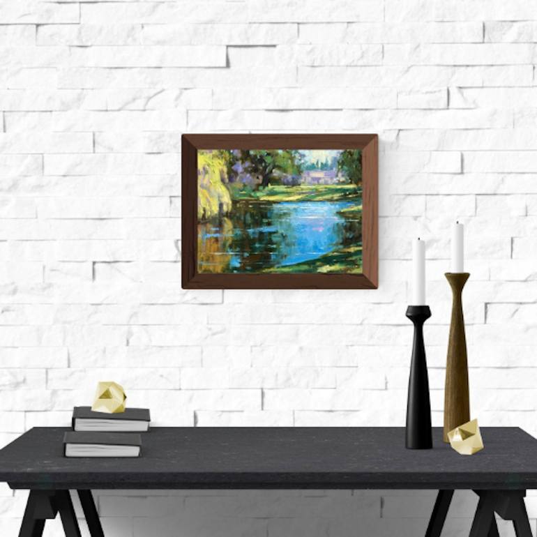 Original Abstract Expressionism Landscape Painting by Emiliya Lane