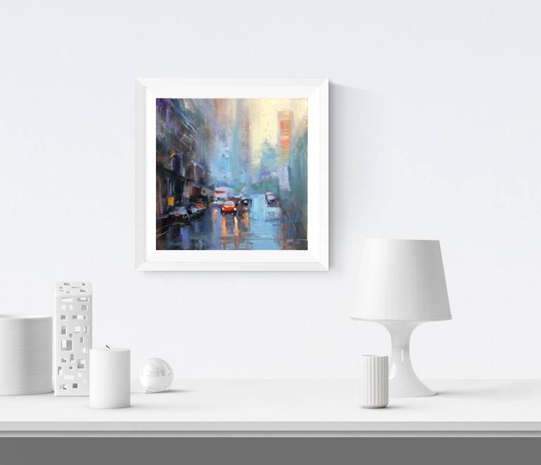 Original Expressionism Cities Painting by Emiliya Lane