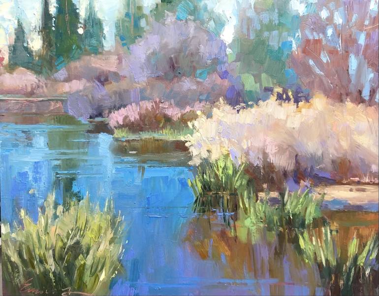 Original Abstract Landscape Painting by Emiliya Lane