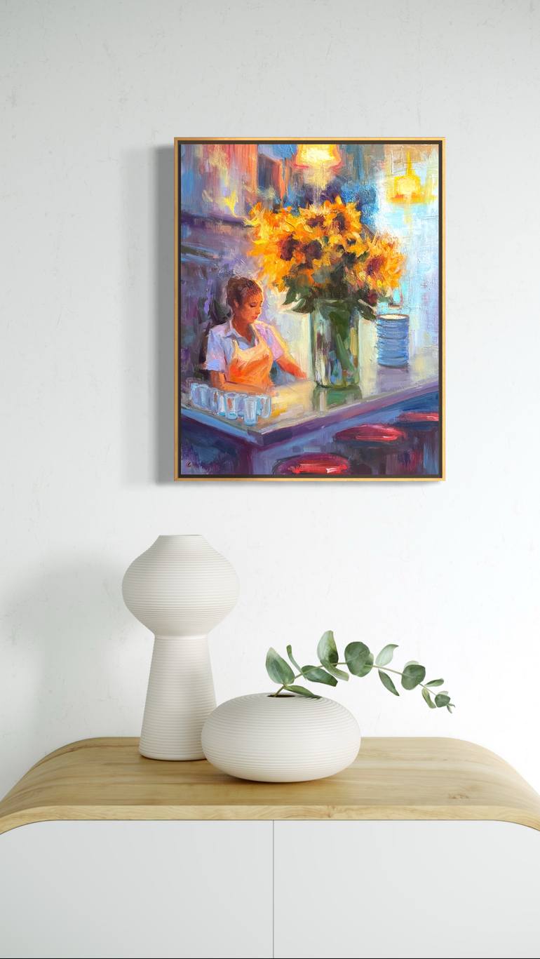 Original Expressionism People Painting by Emiliya Lane