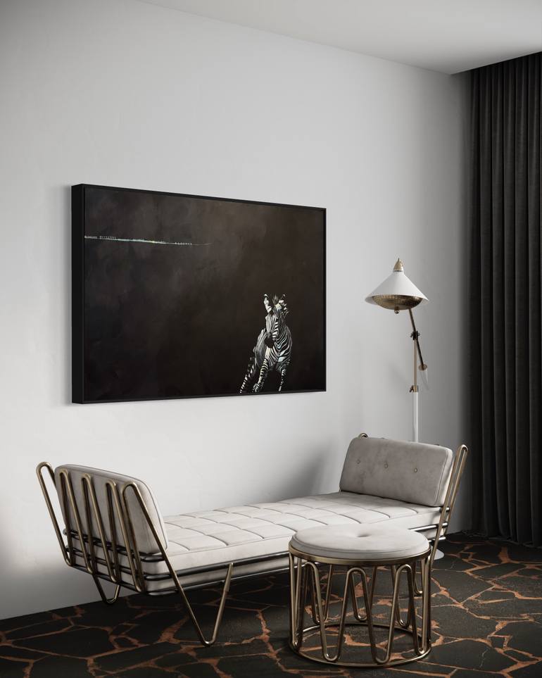 Original Conceptual Science/Technology Painting by Kathe Madrigal