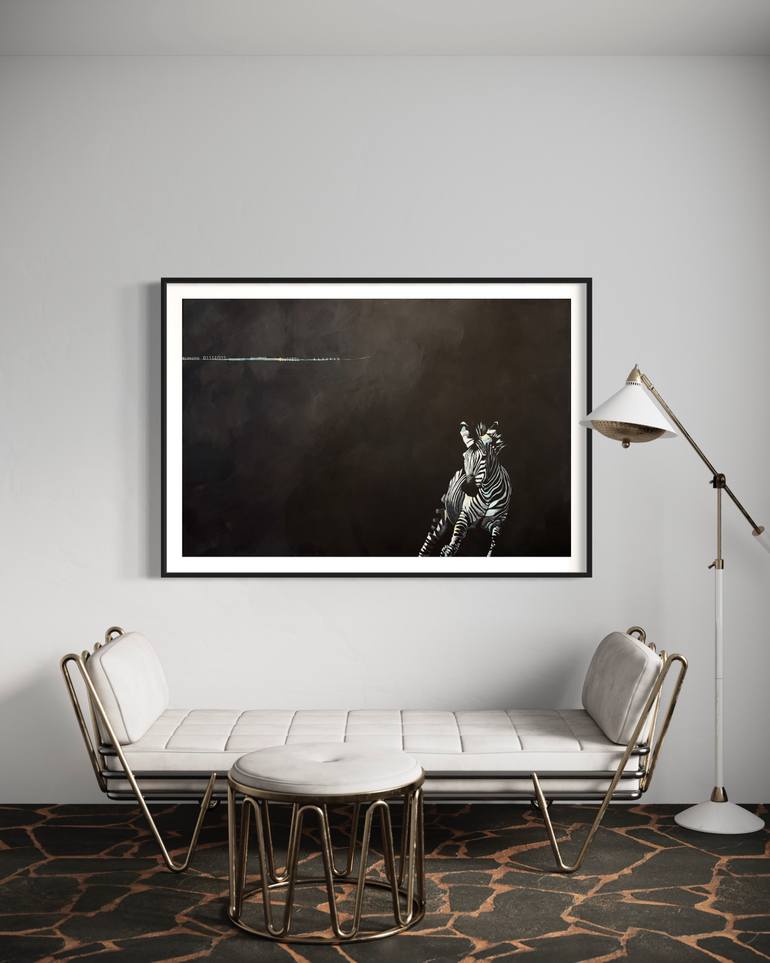 Original Conceptual Science/Technology Painting by Kathe Madrigal