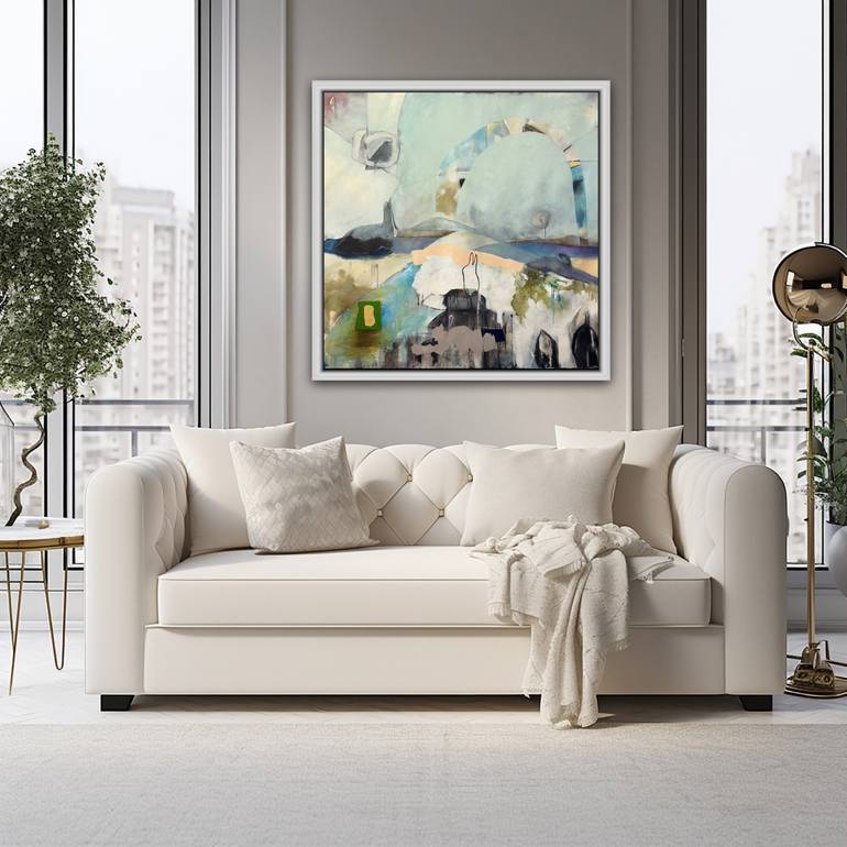 Original Abstract Expressionism Abstract Painting by Kathe Madrigal