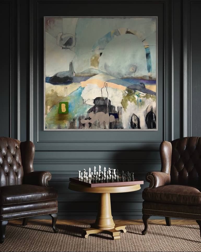 Original Abstract Expressionism Abstract Painting by Kathe Madrigal