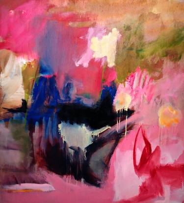 Original Abstract Expressionism Abstract Paintings by Kathe Madrigal