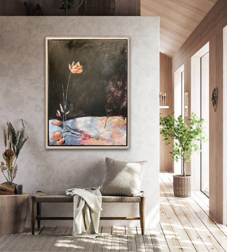 Original Abstract Expressionism Abstract Painting by Kathe Madrigal