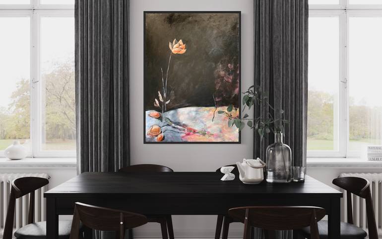 Original Abstract Expressionism Abstract Painting by Kathe Madrigal