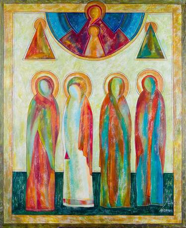 Original Modern Religion Paintings by Ekaterina Abramova