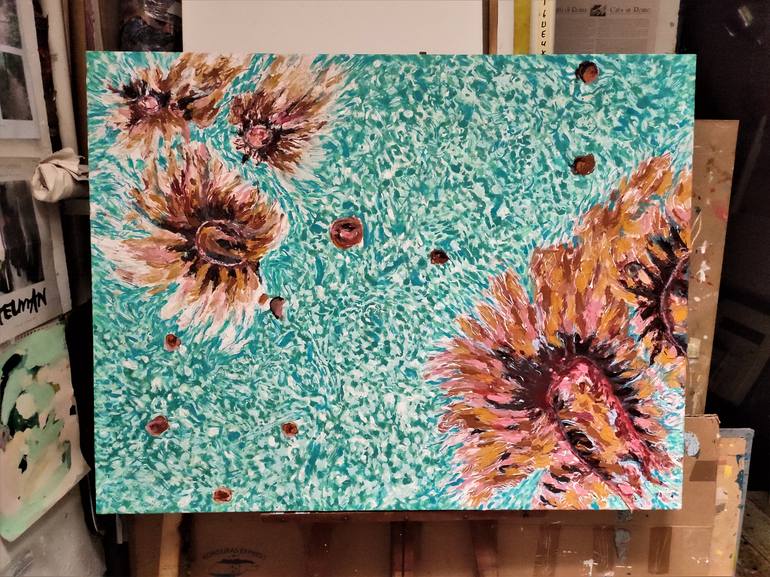 Original Abstract Expressionism Abstract Painting by Joan Parramon