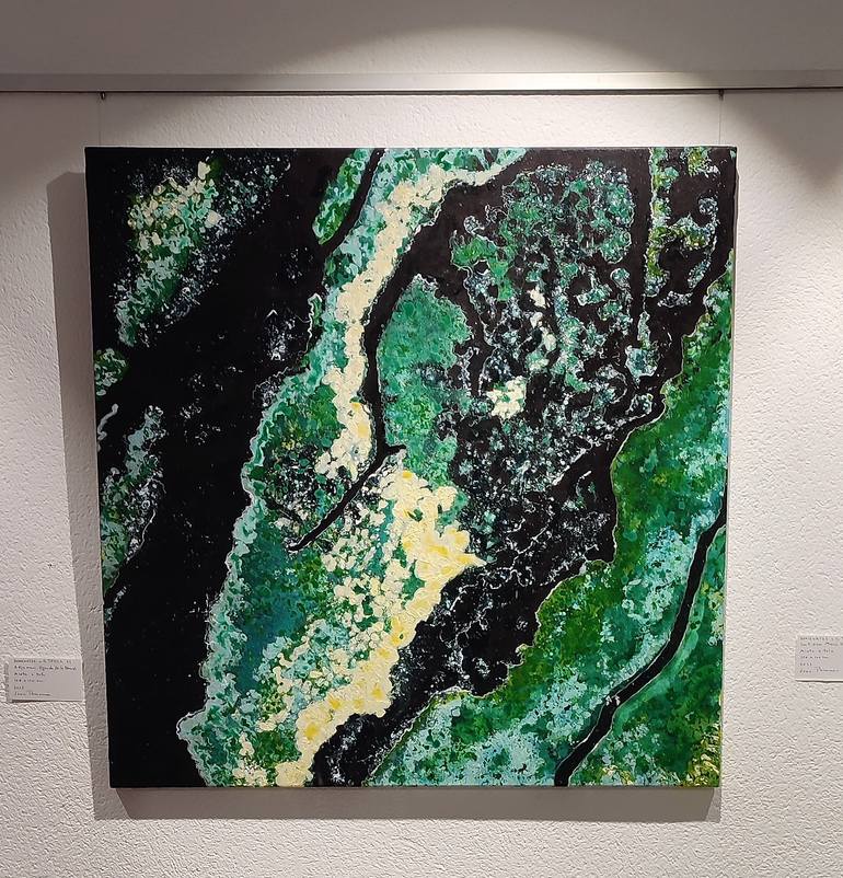 Original Abstract Expressionism Abstract Painting by Joan Parramon