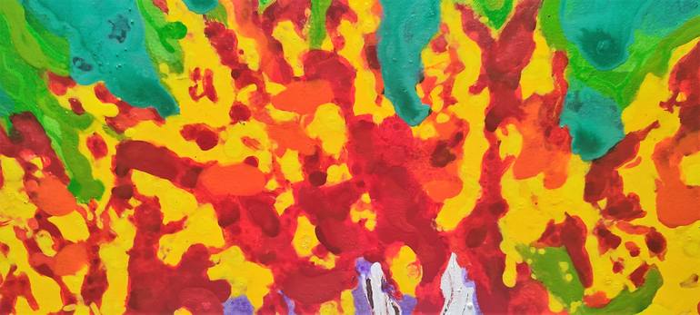 Original Abstract Expressionism Abstract Painting by Joan Parramon