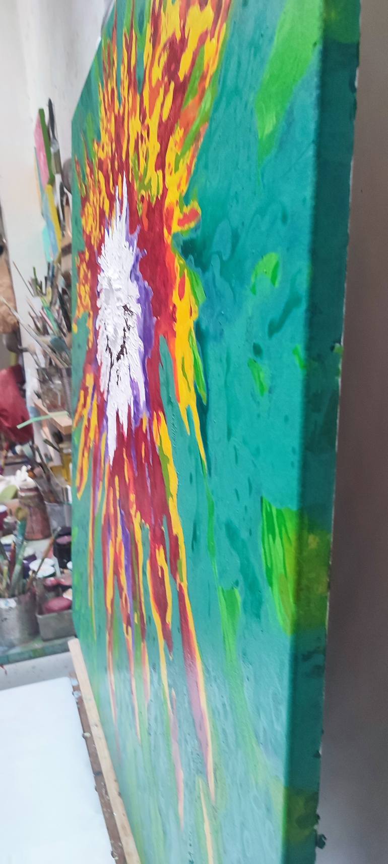 Original Abstract Expressionism Abstract Painting by Joan Parramon