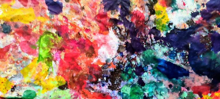 Original Abstract Expressionism Abstract Painting by Joan Parramon