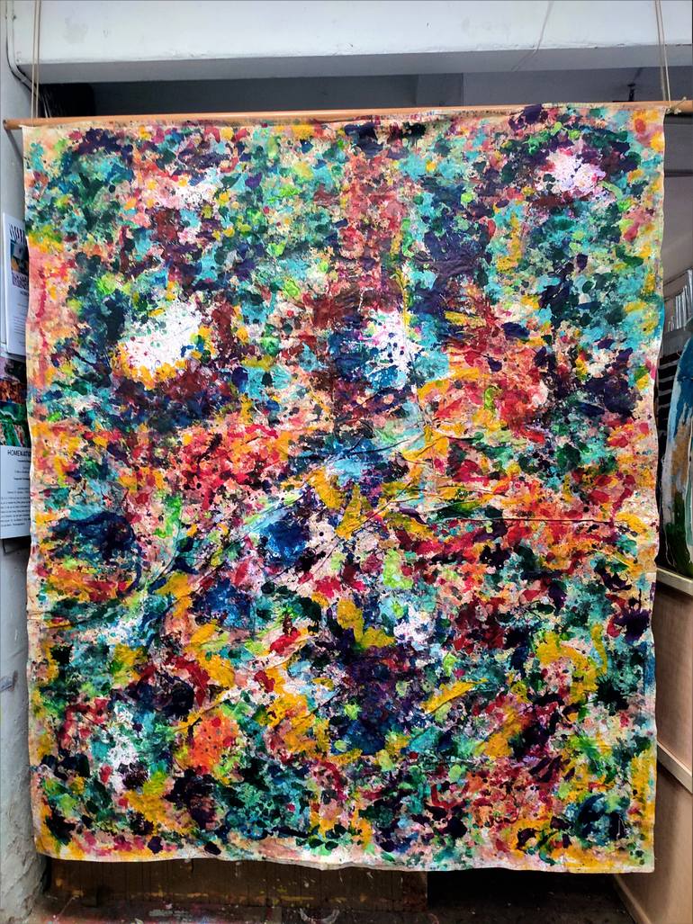 Original Abstract Expressionism Abstract Painting by Joan Parramon
