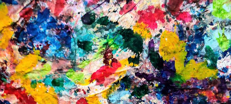 Original Abstract Expressionism Abstract Painting by Joan Parramon