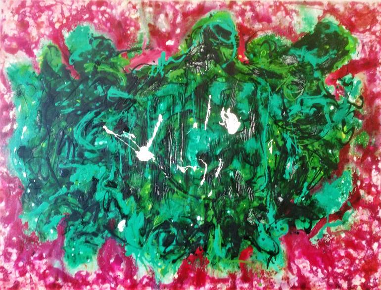 Original Abstract Expressionism Abstract Painting by Joan Parramon
