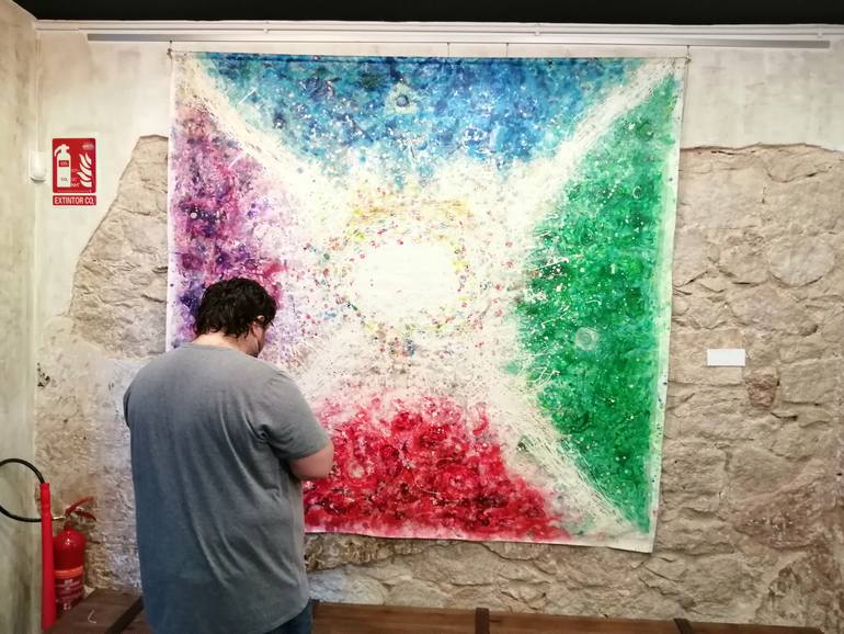 Original Abstract Expressionism Abstract Painting by Joan Parramon
