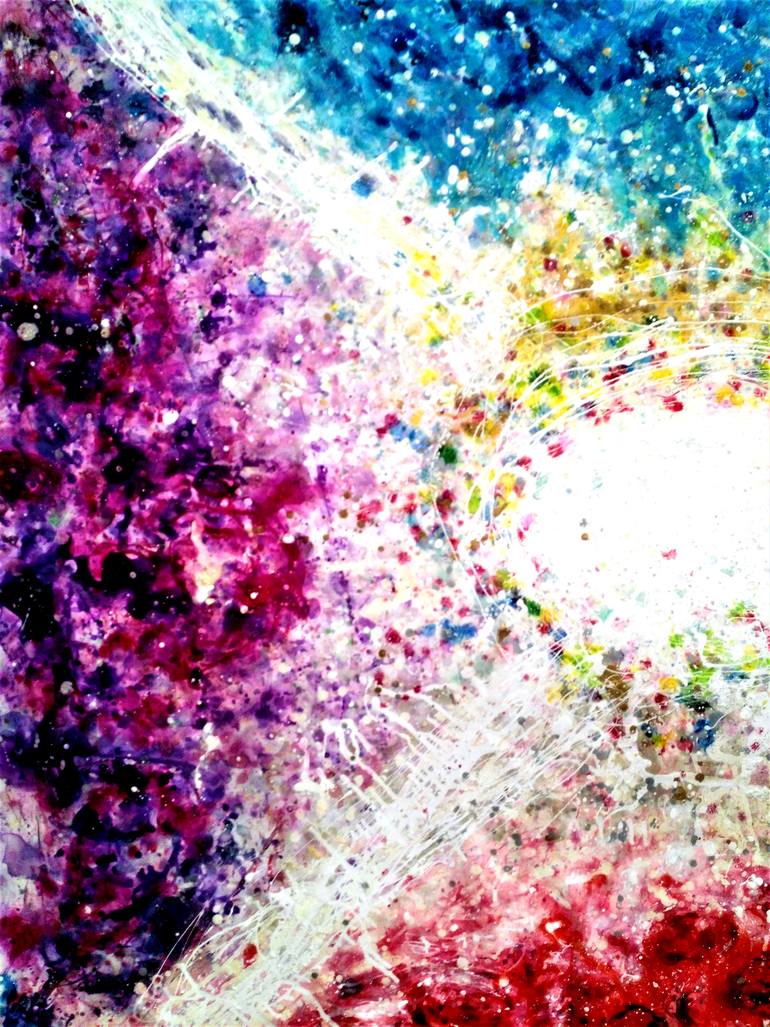 Original Abstract Expressionism Abstract Painting by Joan Parramon
