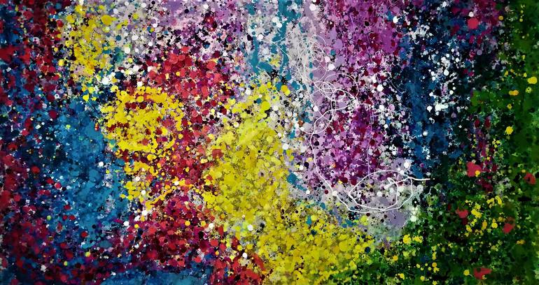 Original Abstract Expressionism Abstract Painting by Joan Parramon