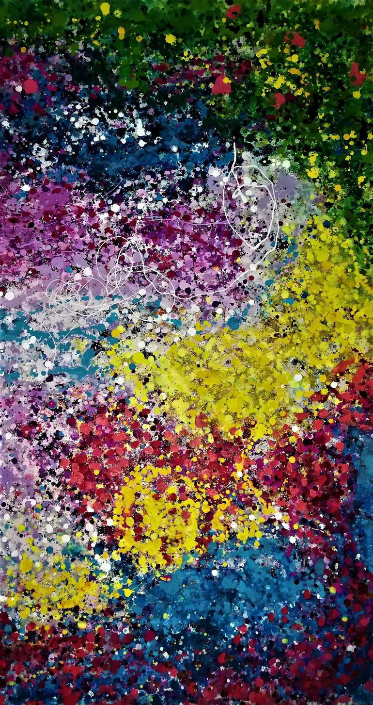 Original Abstract Expressionism Abstract Painting by Joan Parramon