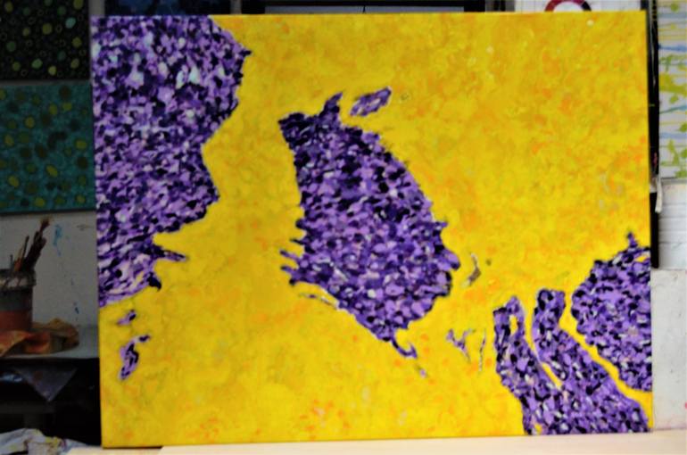 Original Abstract Expressionism Abstract Painting by Joan Parramon