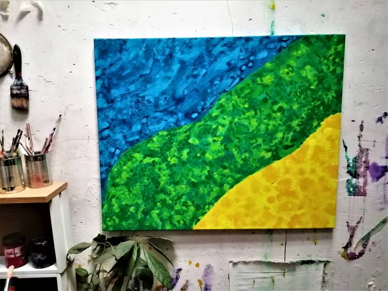 Original Abstract Expressionism Abstract Painting by Joan Parramon