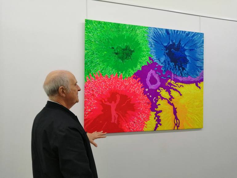 Original Abstract Expressionism Abstract Painting by Joan Parramon