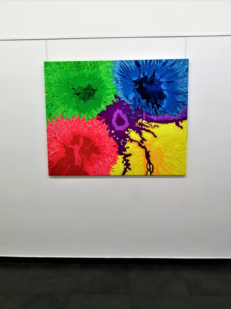 Original Abstract Expressionism Abstract Painting by Joan Parramon