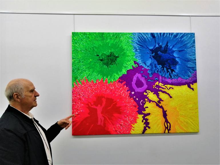 Original Abstract Expressionism Abstract Painting by Joan Parramon