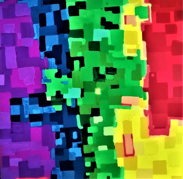 Original Abstract Expressionism Abstract Painting by Joan Parramon