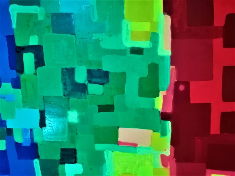 Original Abstract Expressionism Abstract Painting by Joan Parramon