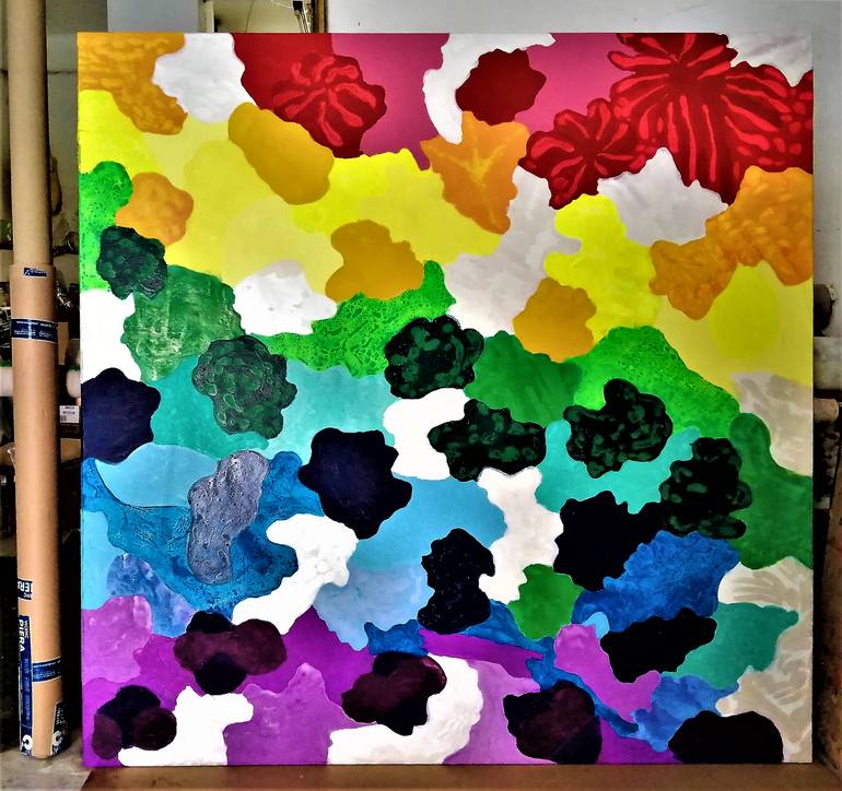 Original Abstract Painting by Joan Parramon