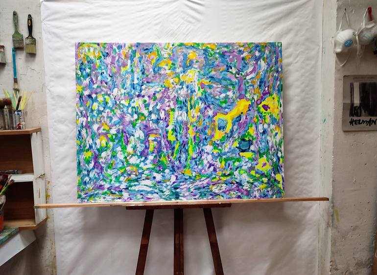 Original Abstract Expressionism Abstract Painting by Joan Parramon