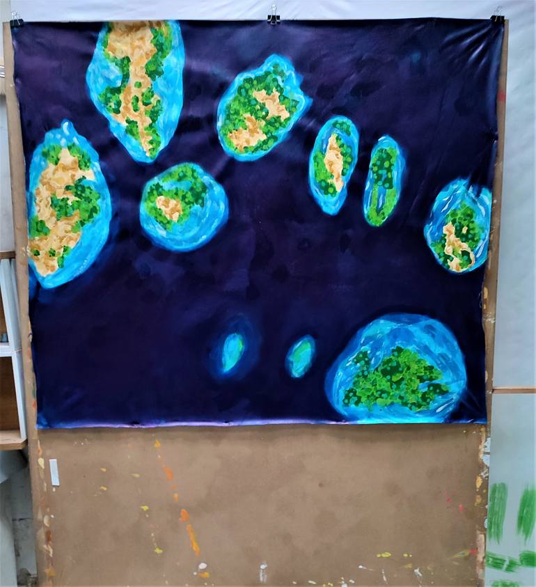 Original Abstract Expressionism Abstract Painting by Joan Parramon