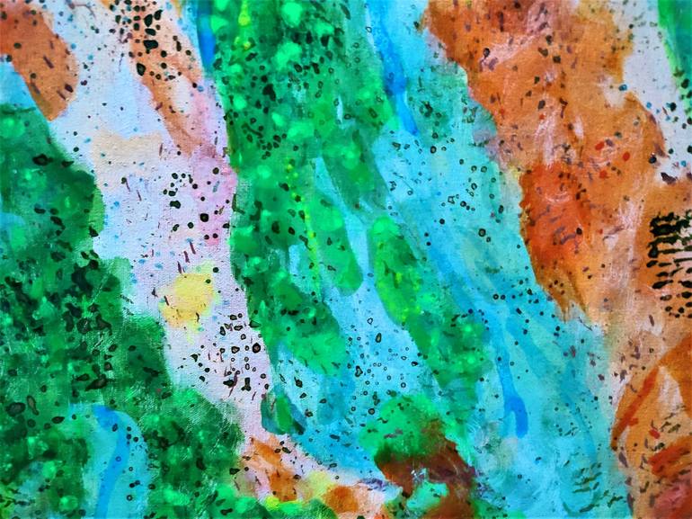 Original Abstract Expressionism Abstract Painting by Joan Parramon