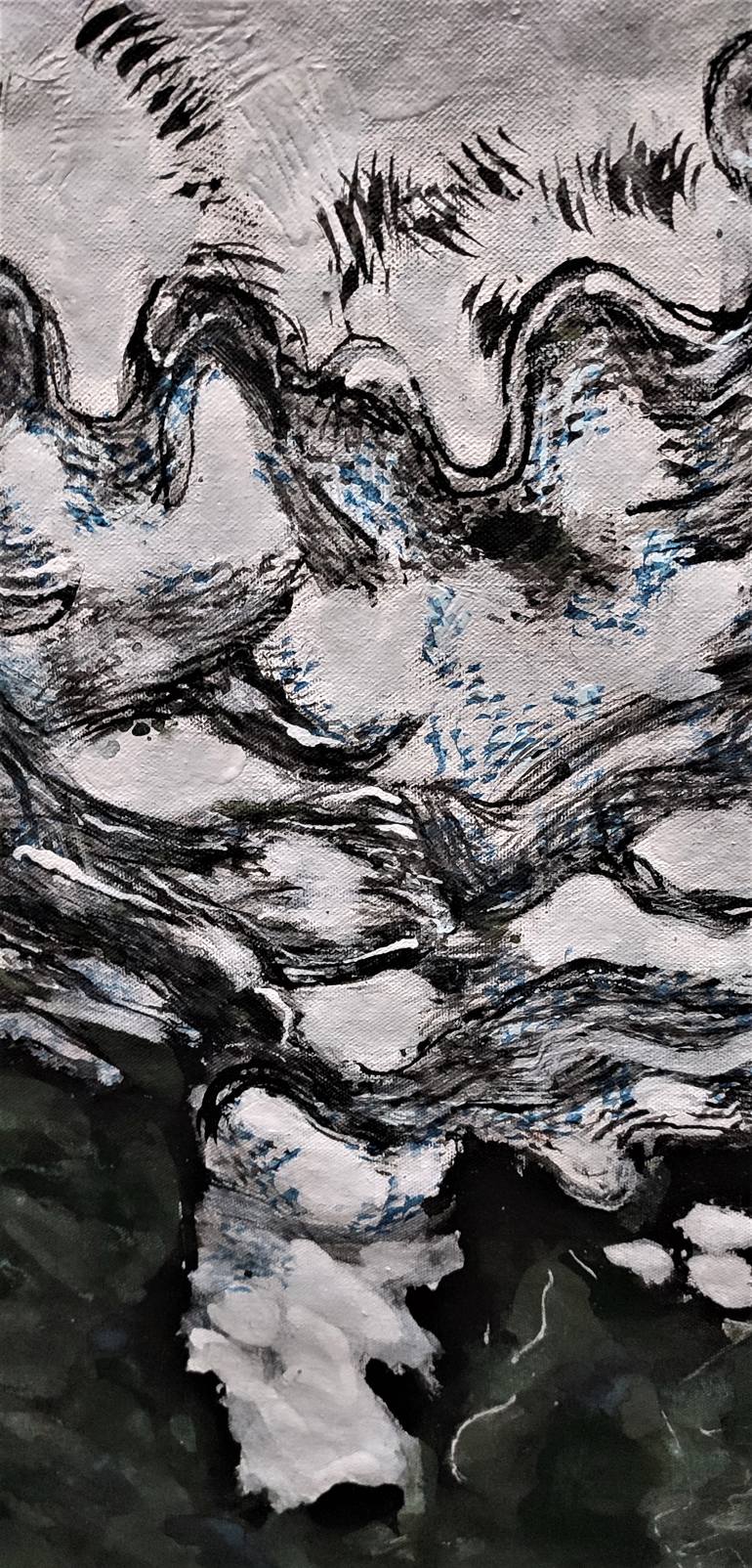 Original Abstract Expressionism Abstract Painting by Joan Parramon