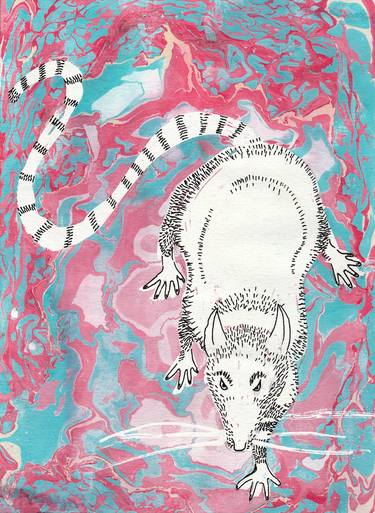 Original Pop Art Animal Printmaking by Malwina Jachimczak