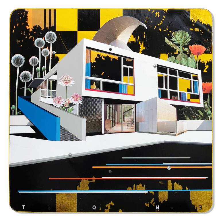 Original Contemporary Architecture Paintings by Artist-Painter Tone