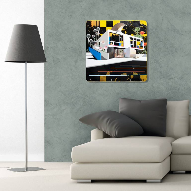 Original Contemporary Architecture Painting by Artist-painter Tone