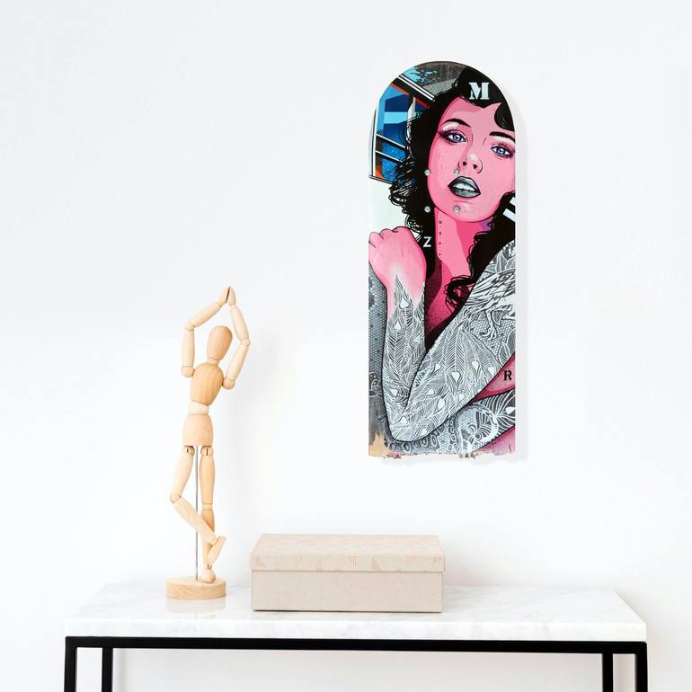 Original Street Art Women Painting by Artist-Painter Tone