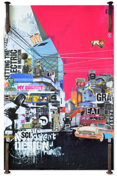 Original Contemporary Cities Painting by Artist-Painter Tone
