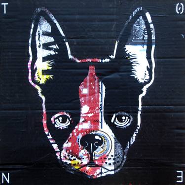 Original Street Art Dogs Paintings by Artist-painter Tone