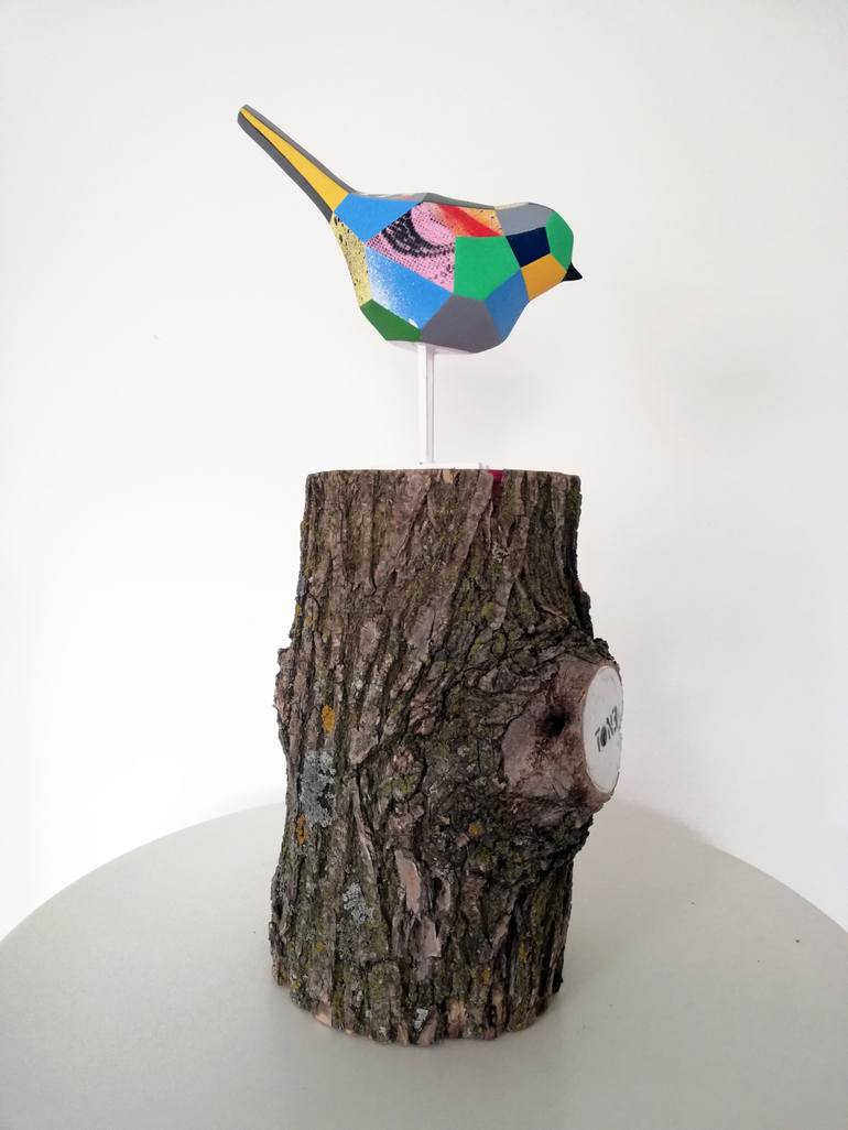 Original Modern Animal Sculpture by Artist-painter Tone