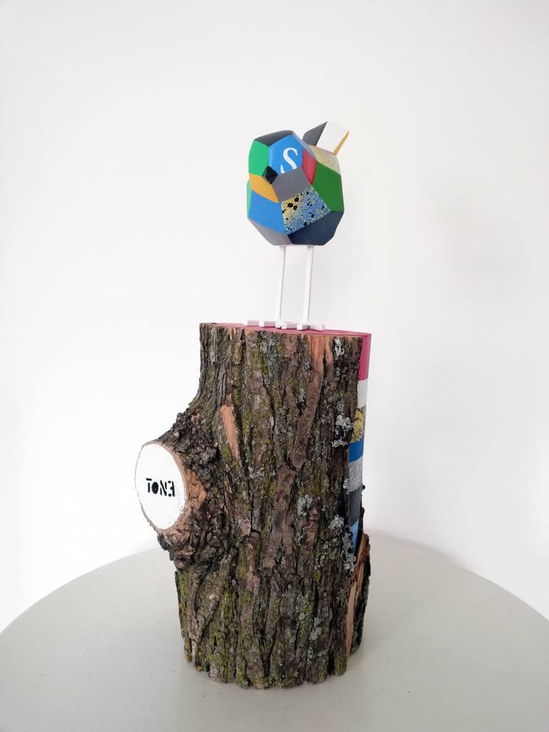 Original Modern Animal Sculpture by Artist-painter Tone