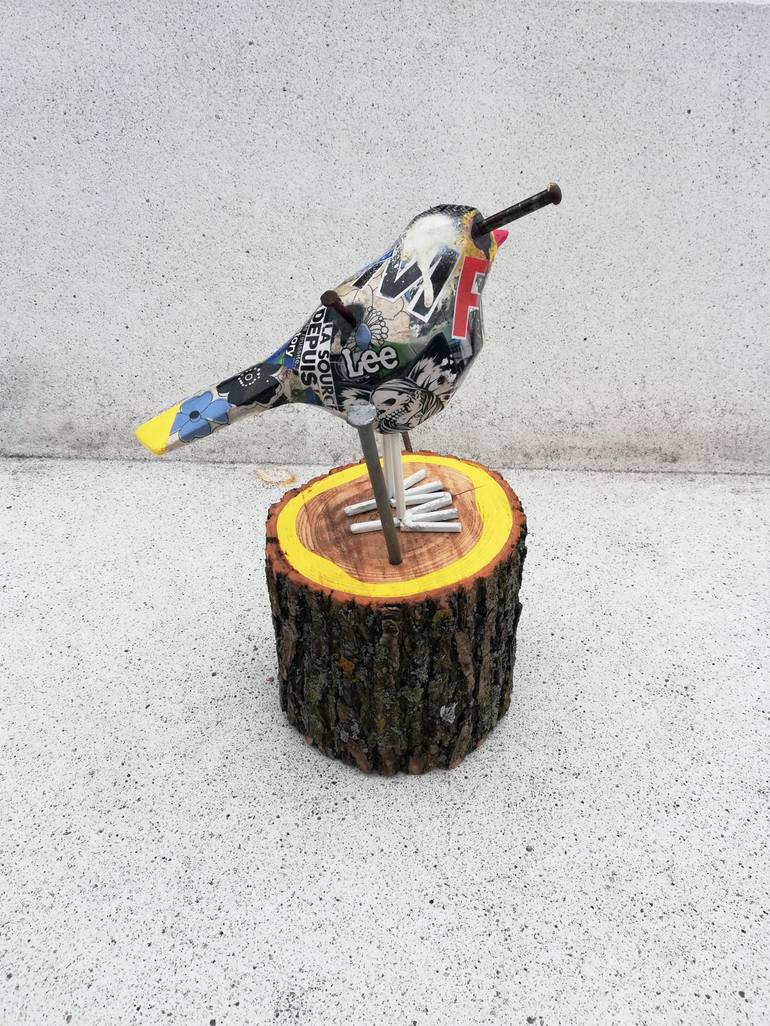 Original Modern Animal Sculpture by Artist-painter Tone