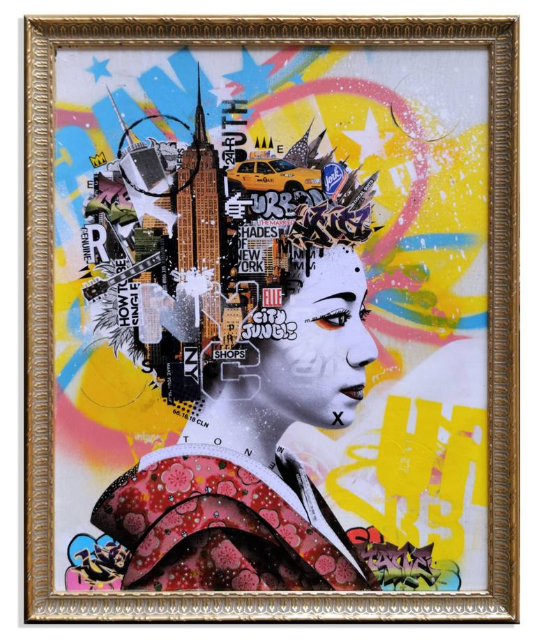 Original Street Art Women Paintings by Artist-Painter Tone